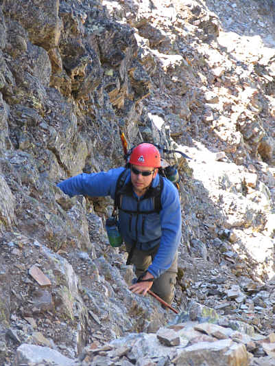 Wietse has yet to learn NOT to follow me closely!