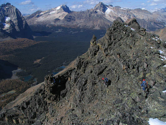 The pinnacle in the next photograph can be seen here (lower left) although it's not very distinctive.