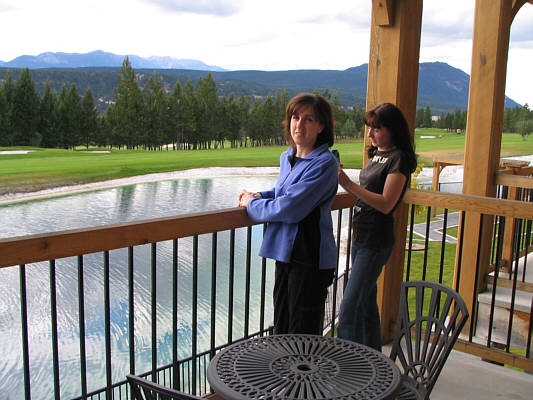 Joanne doesn't look too enthused about the McDonald's chicken wrap she brought all the way from Calgary for dinner!