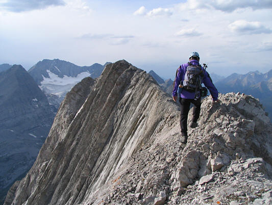 The summit is only a few minutes away.