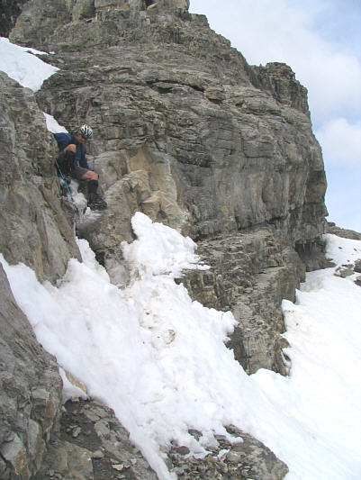We should have just jumped off the cliff into the snow...just kidding!