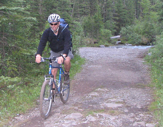 The best time to ride out is just before dusk when nobody is on the trail.