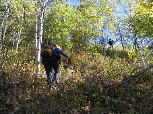 A very unpleasant way to start the ascent.