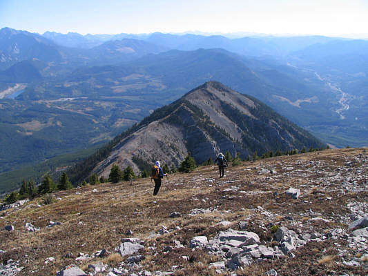 It's still a long way back to Dinah's car...