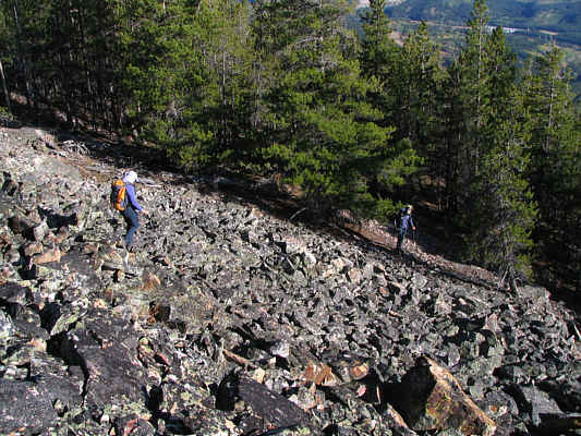 Dinah aptly described the descent as "UGLY".