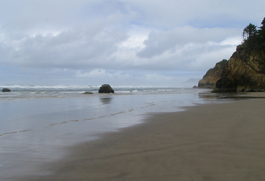 Stagecoaches used to travel along this beach.