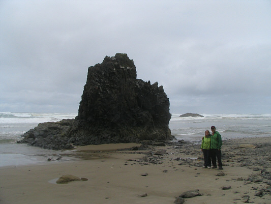 I didn't bother trying to scramble up this thing.