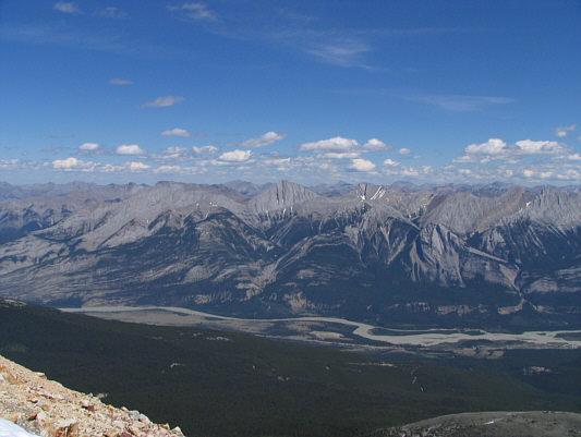 In case you were wondering, that's the Athabaska River down there.