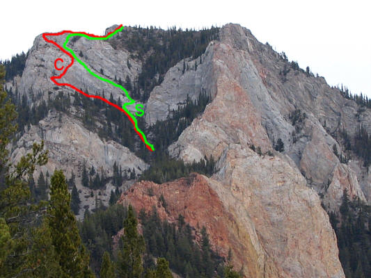 A lot of miserable ups and downs between here and the base of the crux still!