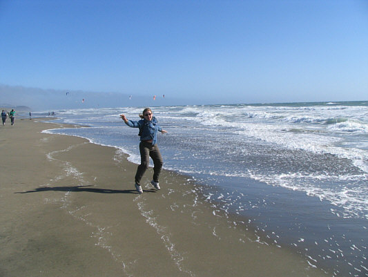 This is apparently a dangerous beach which makes it a big draw for surfers.