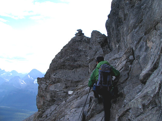 Possibly the crux, if there's such a thing on the Tower.