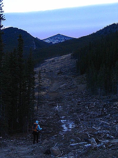 The south summit is farther away than it looks.