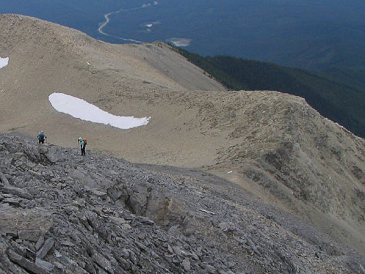 Bob spotted the bottomless pit earlier on the way up.