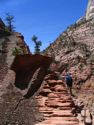 The chains actually aren't great for keeping your balance since there is so much give in them.