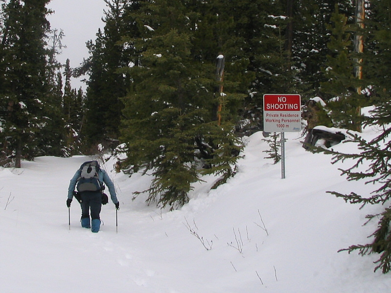 It's disturbing to know that we still have another kilometre of postholing!