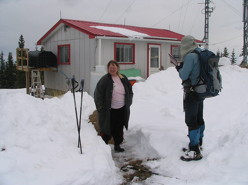 With all the antennas here, it's hard to believe she gets only 7 channels on her TV!