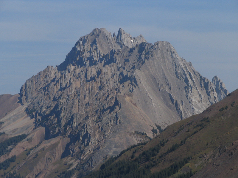 A very interesting-looking mountain.