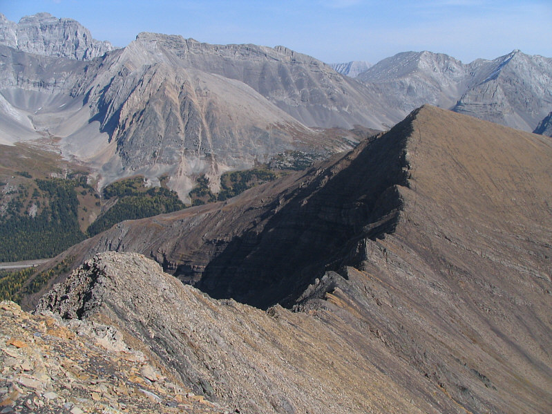 Note the beaten path along the ridge.