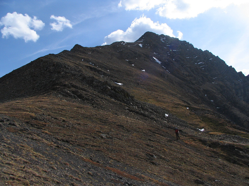 It would be a steep grunt going up this way.