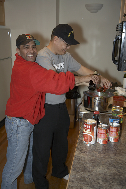 The chili recipe actually includes a cup of white wine.