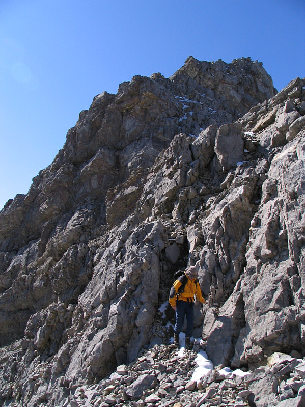 Linda and Antri were detouring this section out of the photo to the left.