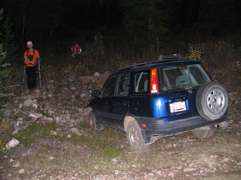 The sun had already set, but it wasn't as dark as the photo suggests.