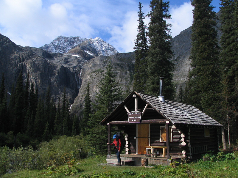 The front porch of the warden's cabin is a good place to dry out gear in the morning if the sun is out.