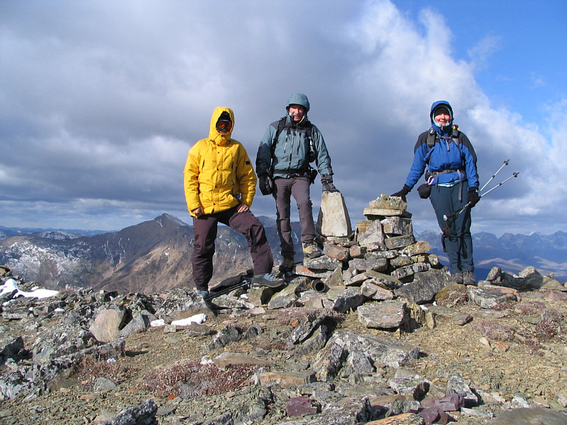 About 960 metres elevation gain from the trail head.
