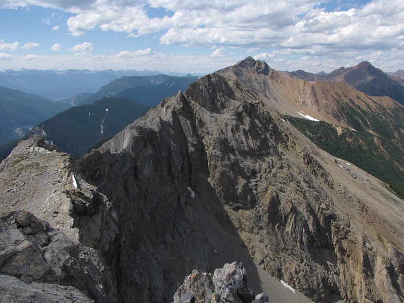 Yikes! Just getting to the next high point looks tricky enough.