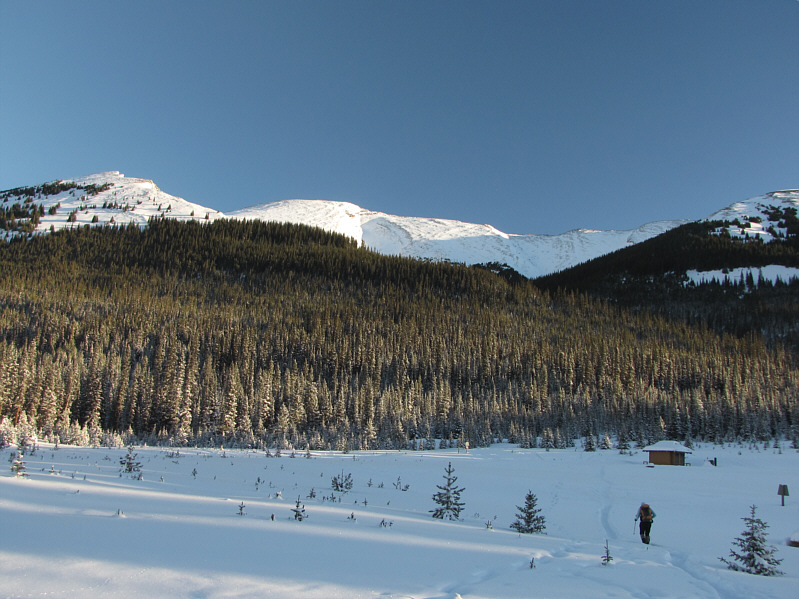 When it's this cold, you wanna be using the heated washrooms at Pocaterra Hut!