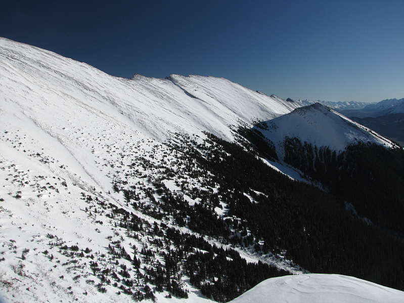 The outlier on the right is probably another feasible snowshoe trip.
