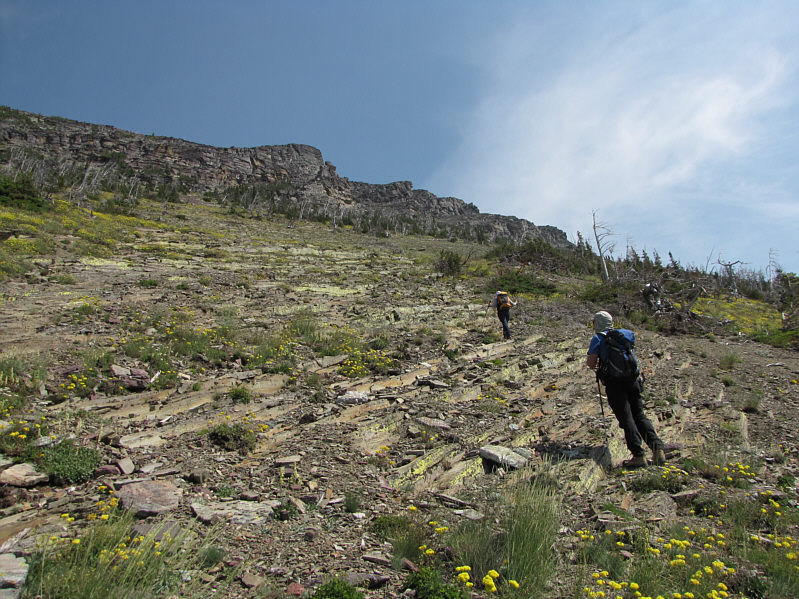 We started angling to the right here.