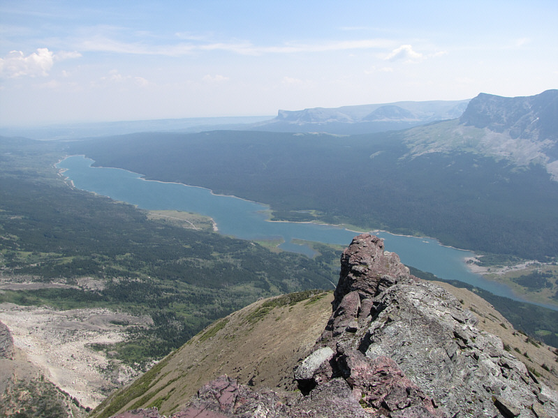 Dinah and Bob tried to come up here but were stymied by exposed cliffs.