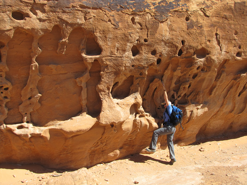 Some of the little holes had little cairns inside them.