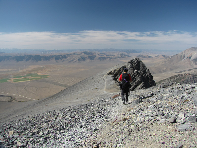 My new hiking shoes are a tad small and began hurting my toes on descent.