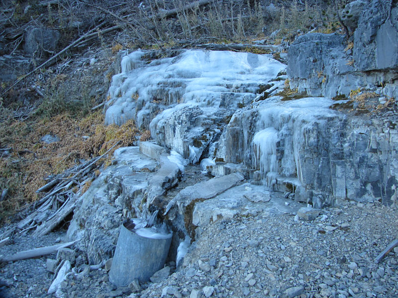 It was a bit tricky scrambling around the ice later in the dark.