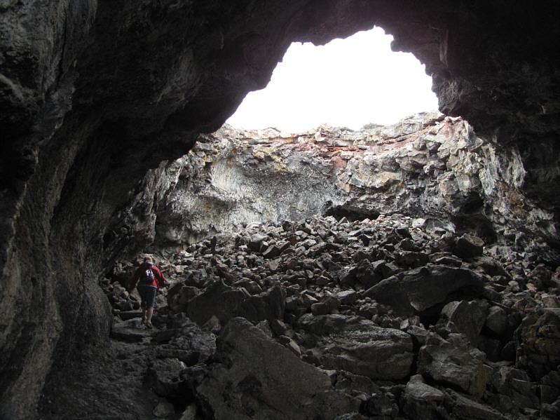 There were lots of pigeons nesting throughout Indian Tunnel.  Watch out for aerial bombs!