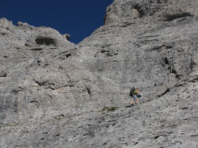 We might have been a little off-route here, but the scrambling was not too difficult.