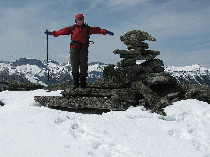 That's one sad-looking inukshuk!
