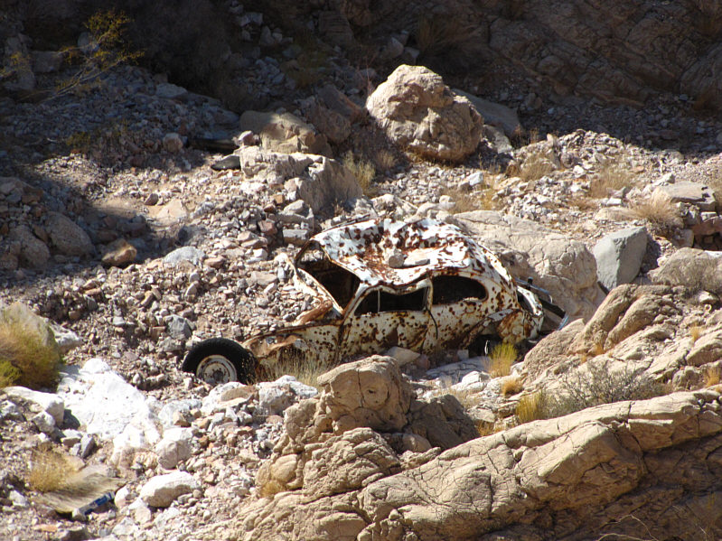 Looks like this VW Beetle could use some touch-up paint!