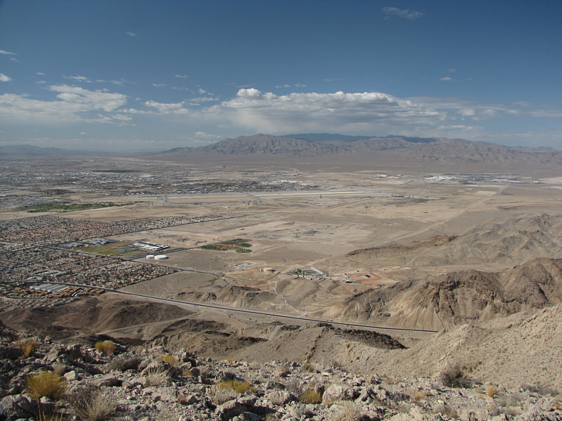 I saw a couple of fighter jets fly by during my ascent.