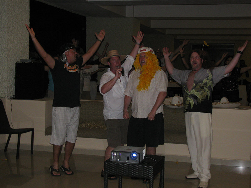 It's fun to stay at the Y-M-C-A!