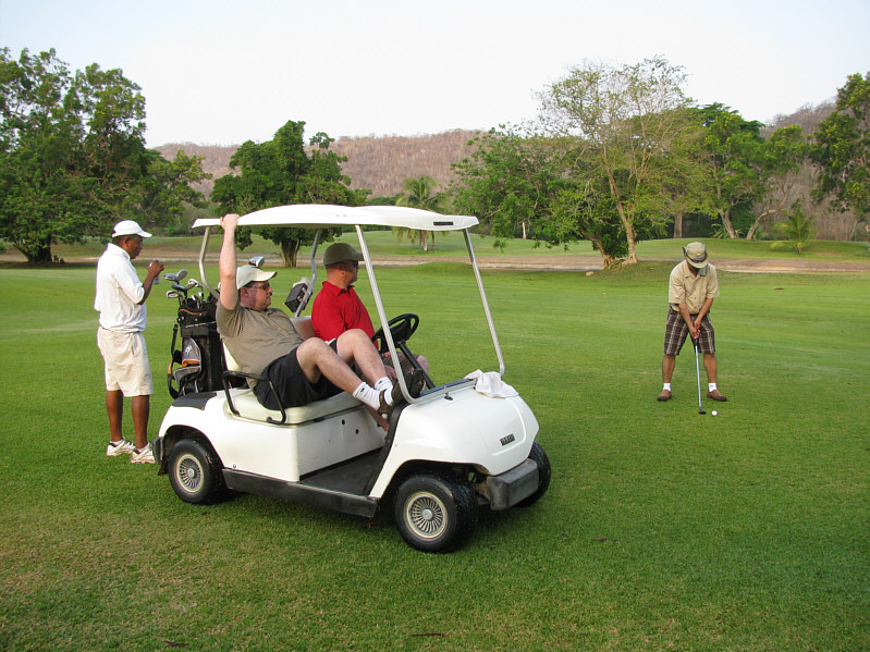 The golf carts were a lot of fun to drive!