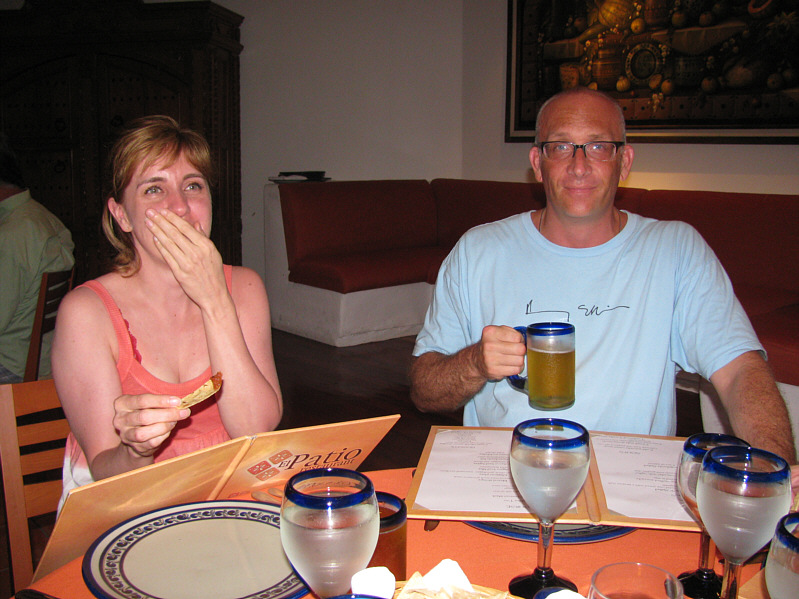 Ouch! Always watch what you eat, especially in a Mexican restaurant!