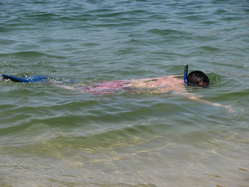 I kept getting water up my nose!