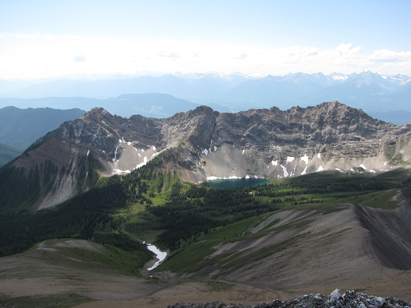 And the roof of Diana Lake Lodge is still visible.