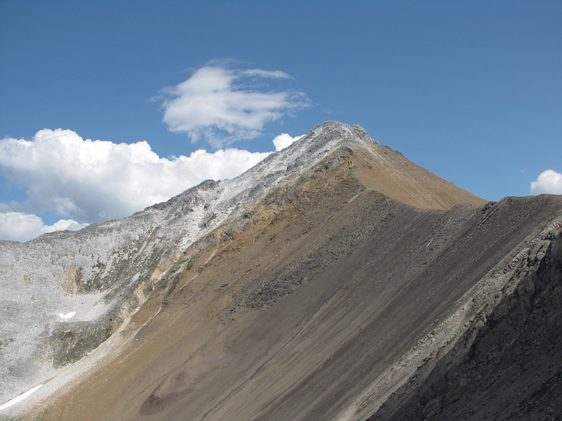 Interesting transition in colour of the rock.