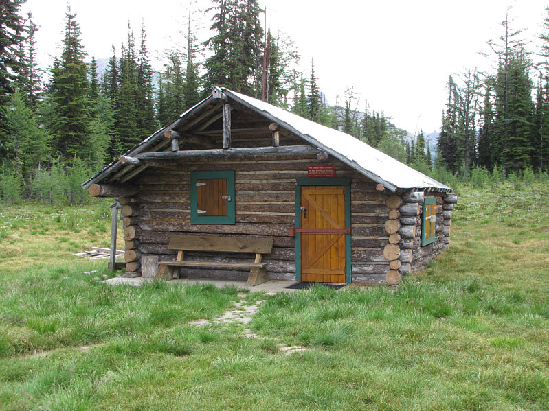 Apparently the cabin has a fridge, and there's even a hot shower nearby!