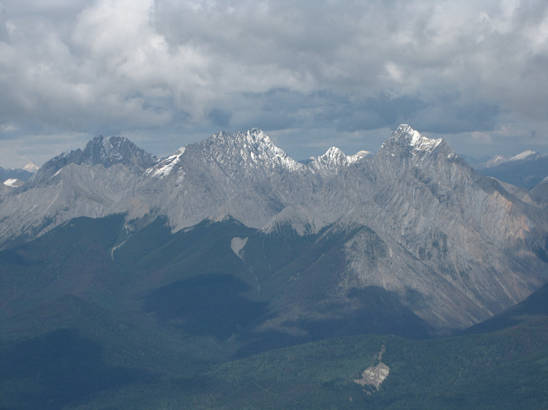 These peaks are probably difficult to access because of the Vermilion River.