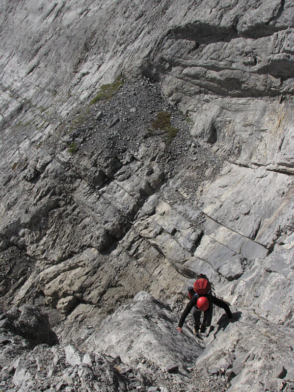I wouldn't want to ascend this gully if it's wet.